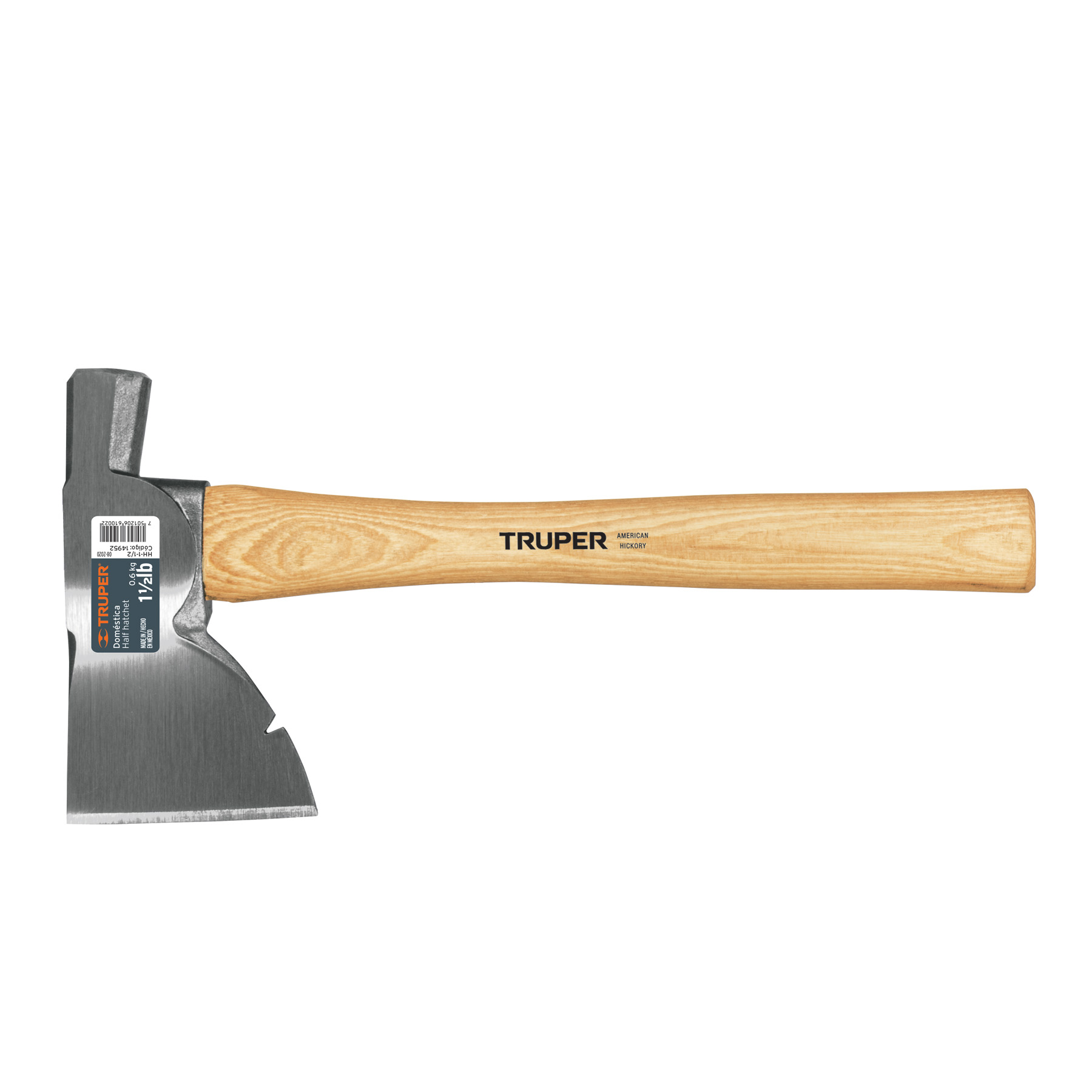 HACHA DOMESTICA 1 1/2 LBS MULTIUSOS MANGO HICKORY 14952 TRUPER.