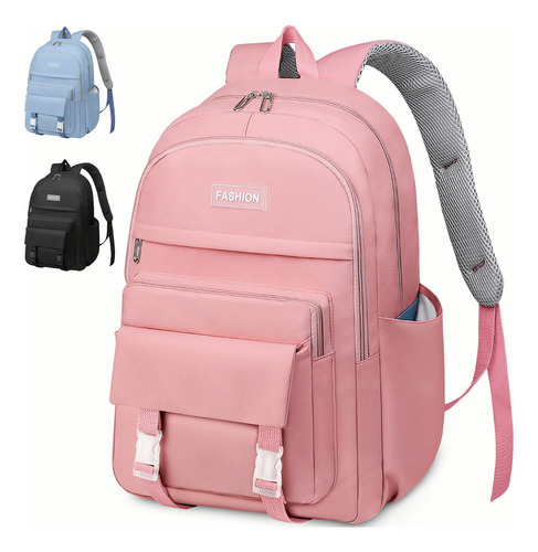 Mochila Escolar Viaje Bolsa De Mujer Mochilas Para Laptop 15.6 Inch Rosa IFORU 30 L.