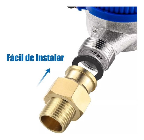 Medidor De Agua Potable Medidores De Agua 1/2 Chorro Único azul.