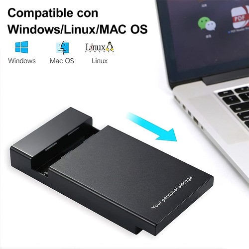 Gabinete Carcasa Disco Case Duro Para 3.5 Y 2.5 Hdd Ssd.