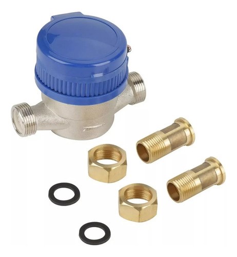 Medidor De Agua Potable Medidores De Agua 1/2 Chorro Único azul.