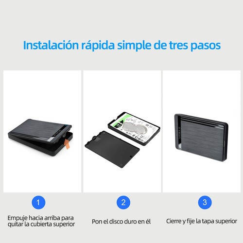 Gabinete Carcasa Disco Duro Externo Acsentron Usb 3 Sata 2.5 Adata Para Hd/ Ssd Sata 2.5 Usb 3.0.