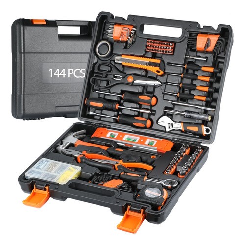 Juego De Herramientas Mecánicas Caja 144 Pzas Completos Kit.