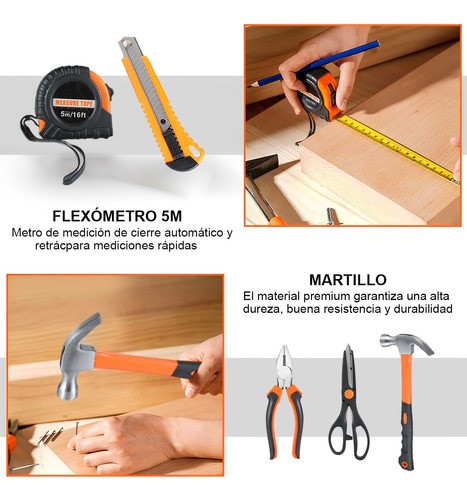 Juego De Herramientas Mecánicas Caja 144 Pzas Completos Kit.