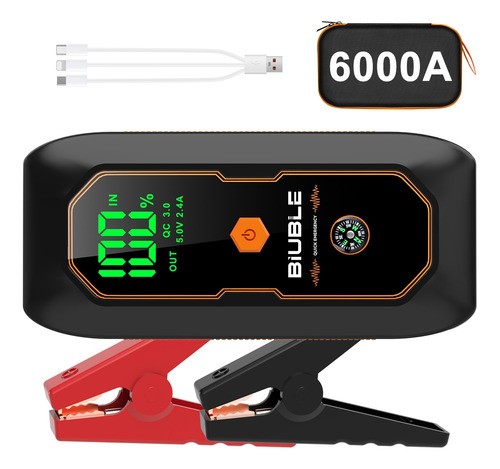 Arrancador De Batería Seguridad Para Auto Y Moto Biuble N18.
