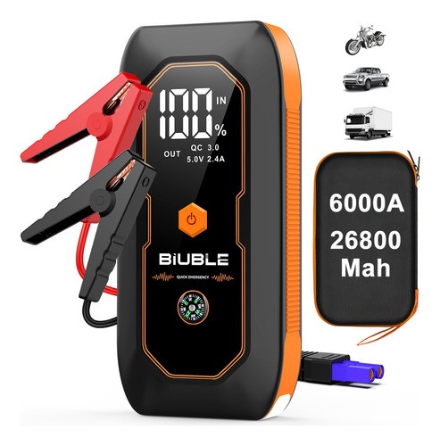 Arrancador De Batería Seguridad Para Auto Y Moto Biuble N18.