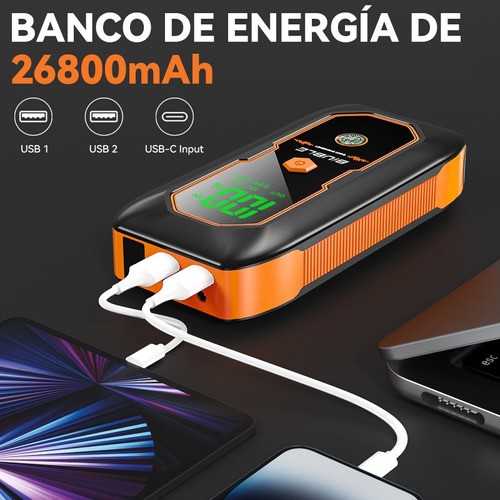 Arrancador De Batería Seguridad Para Auto Y Moto Biuble N18.