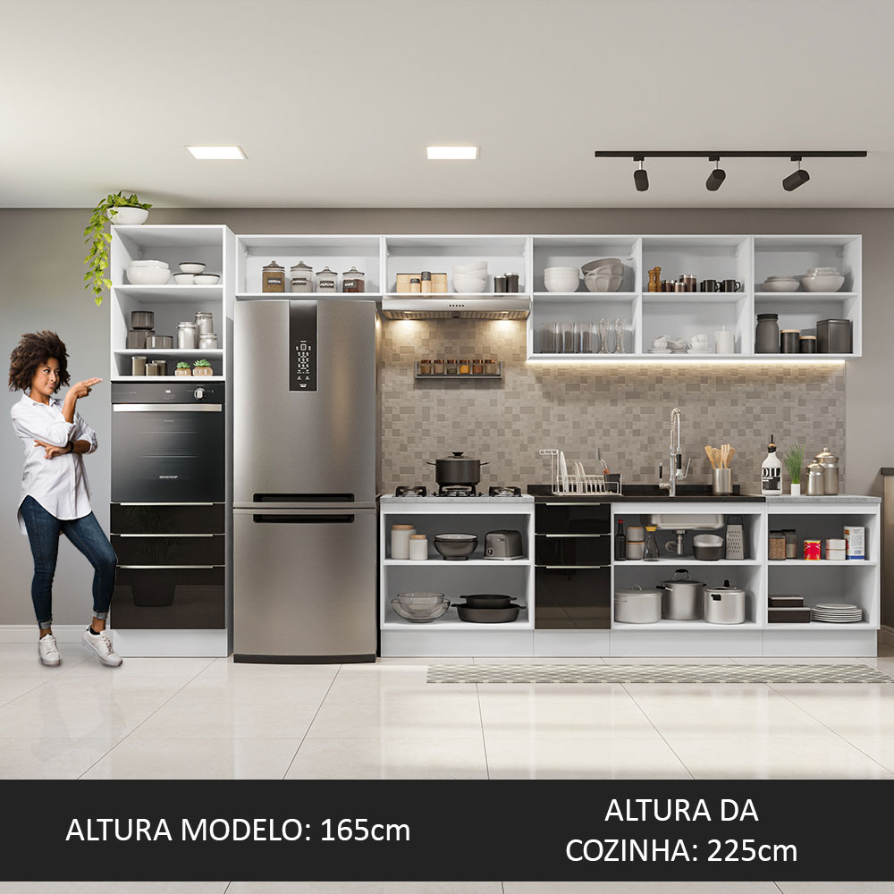 Cocina Integral Completa Modular Madesa Marcela 280cm BM 03