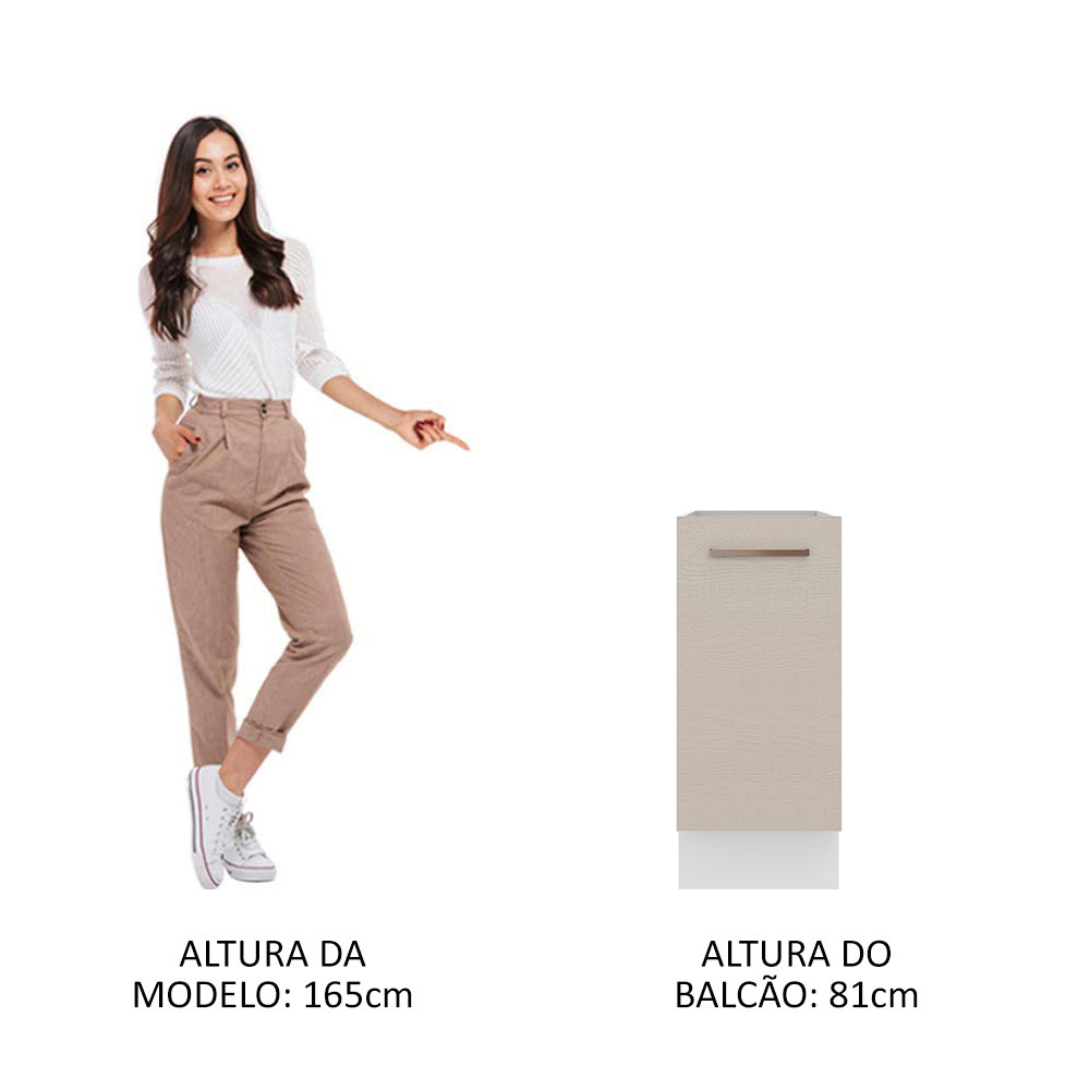 Gabinete Bajo Cocina Madesa Agata 1 Puerta BC 01