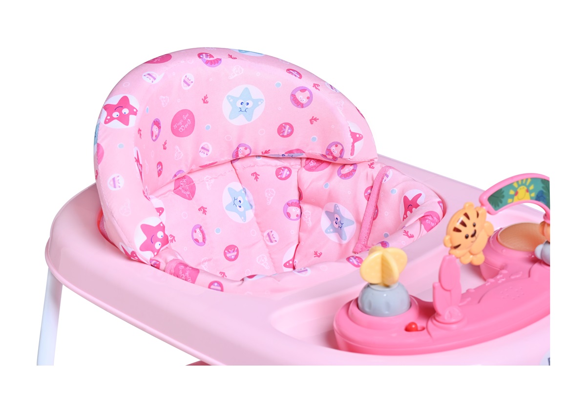 Andadera Prinsel Speedy Plegable Y Musical Rosa