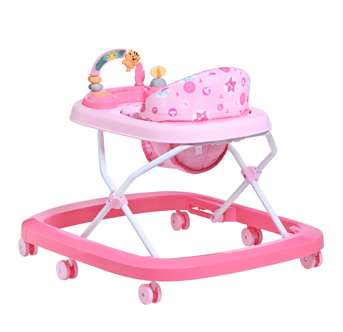Andadera Prinsel Speedy Plegable Y Musical Rosa