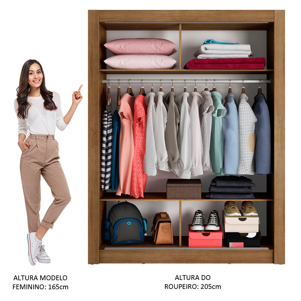 Ropero Closet Madesa 2 Puertas MN