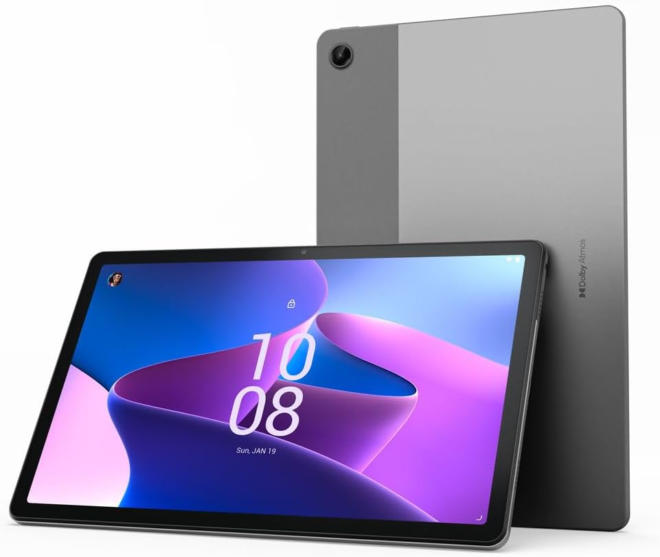 Lenovo Tab M10 Plus Gen 3 | 10.6" 2K | Qualcomm Snapdragon SDM680 | 4GB RAM, 128GB Almacenamiento Memoria Expandible | Android 12 | Dolby Atmos 