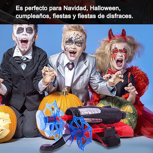 AXIDUN Kids Launcher Glove,Kids Plastic Cosplay Glove Hero Launcher,1 Lanzador + 3 Dardos con Ventosa Guante.