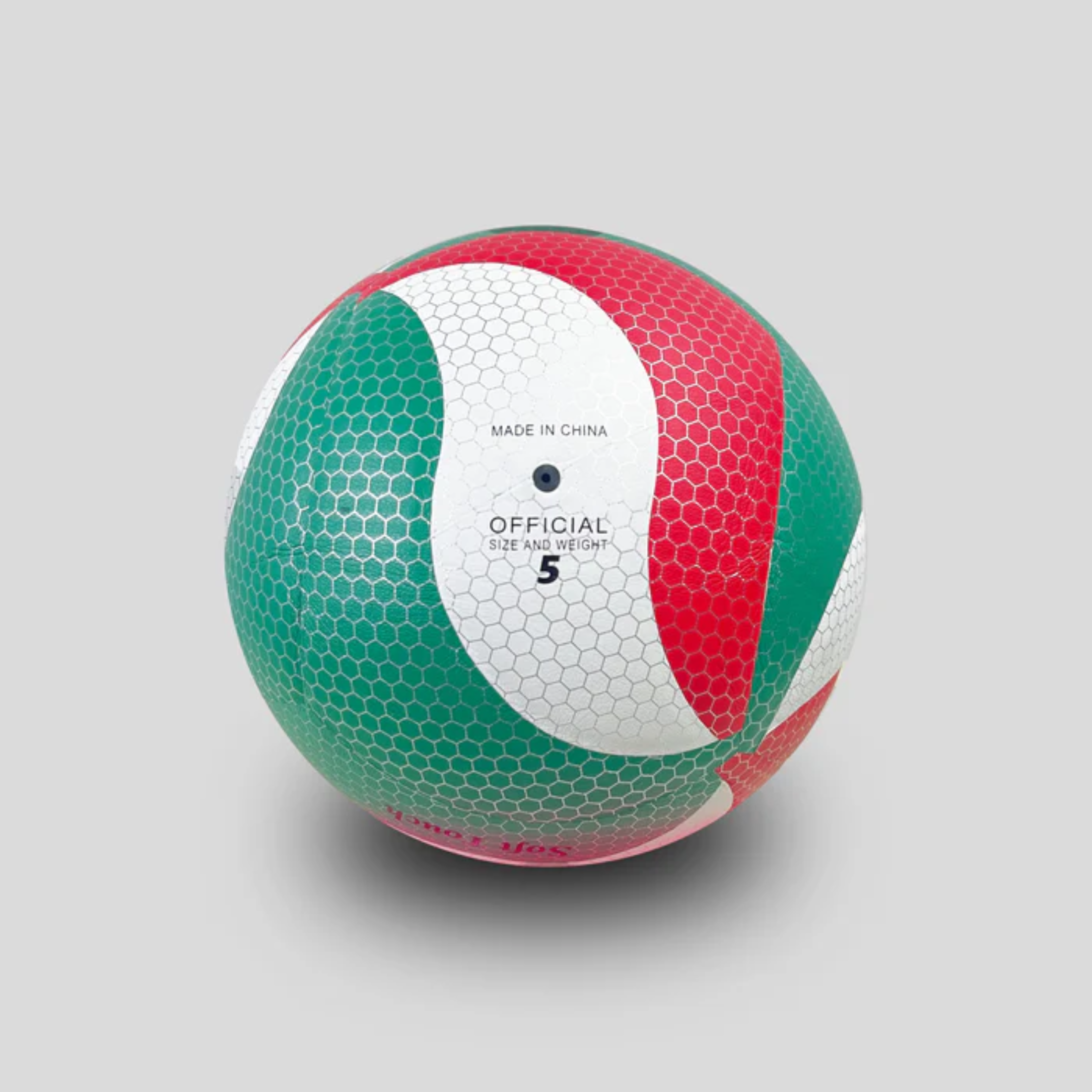 Balón De Voleibol Acojinado Tricolor.