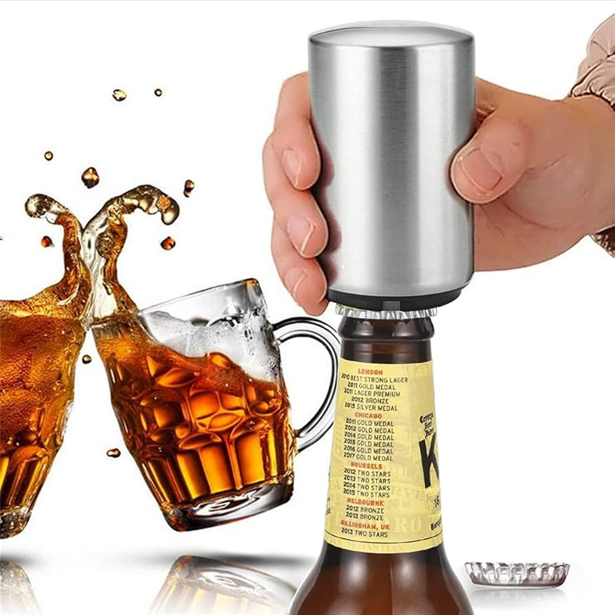Destapador magnetico de botellas cerveza refresco