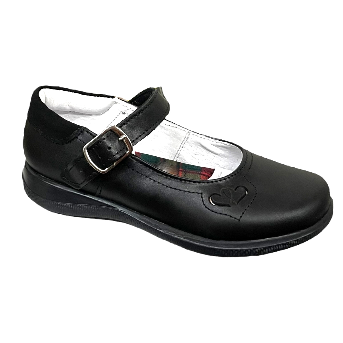 Calzado Chabelo Escolar Niña Negro Piel.