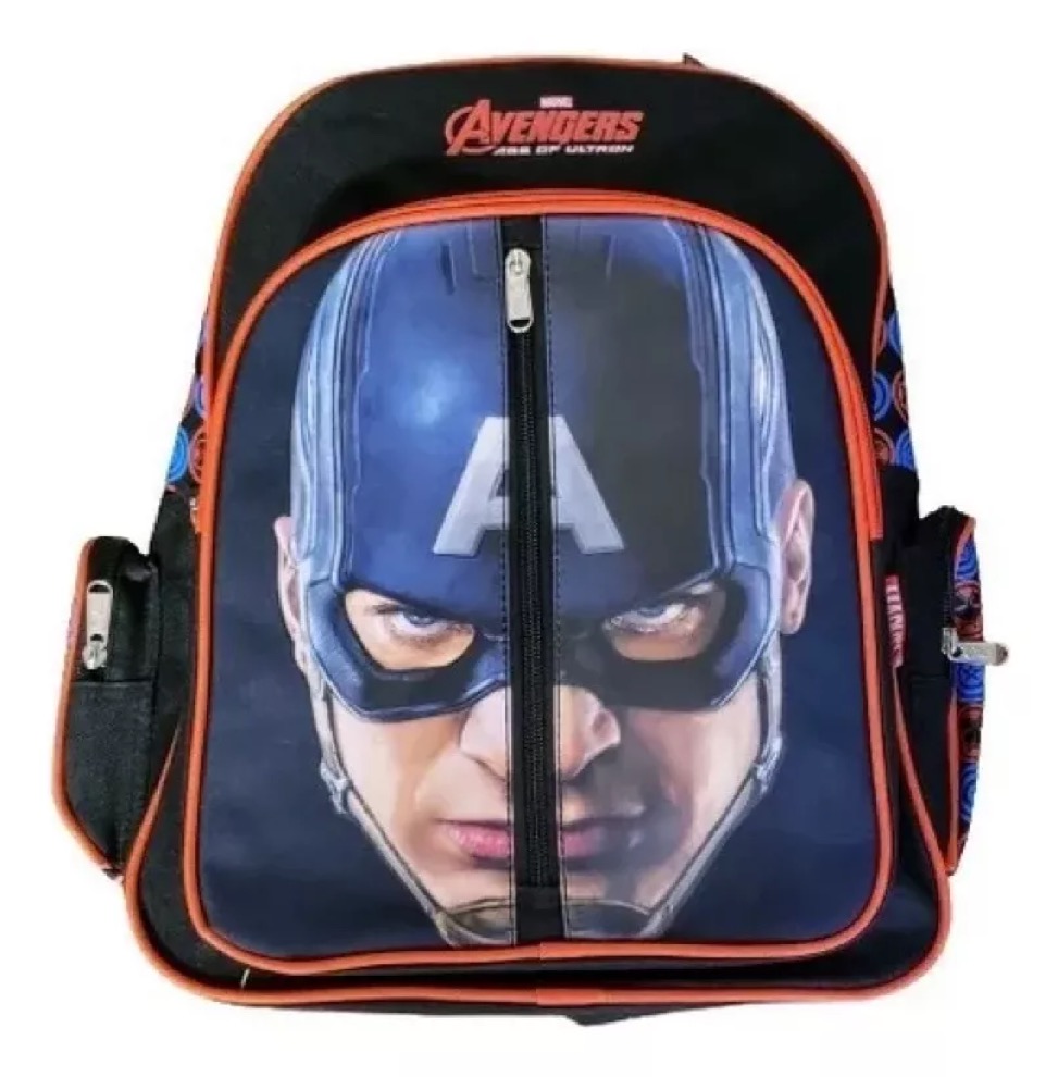 Ruz Mochila Capitan America Avengers Escolar Primaria