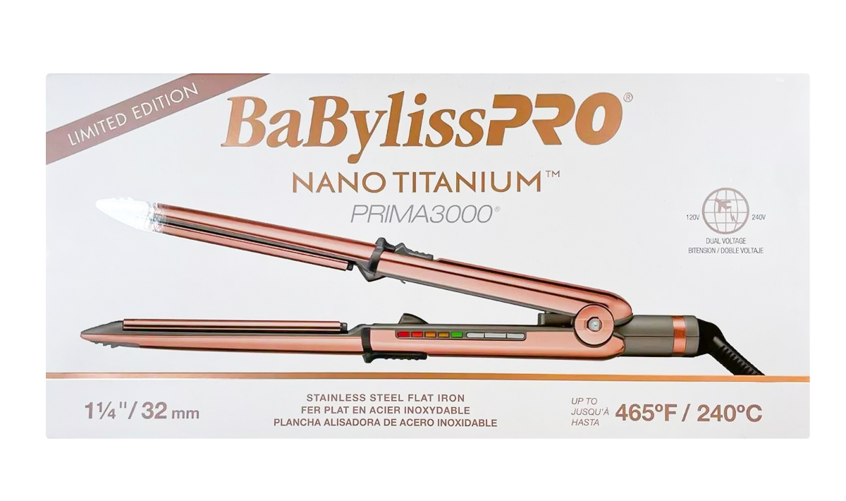 Plancha Babyliss Nanotitanium Prima Rosa 3000 Edición Limitada