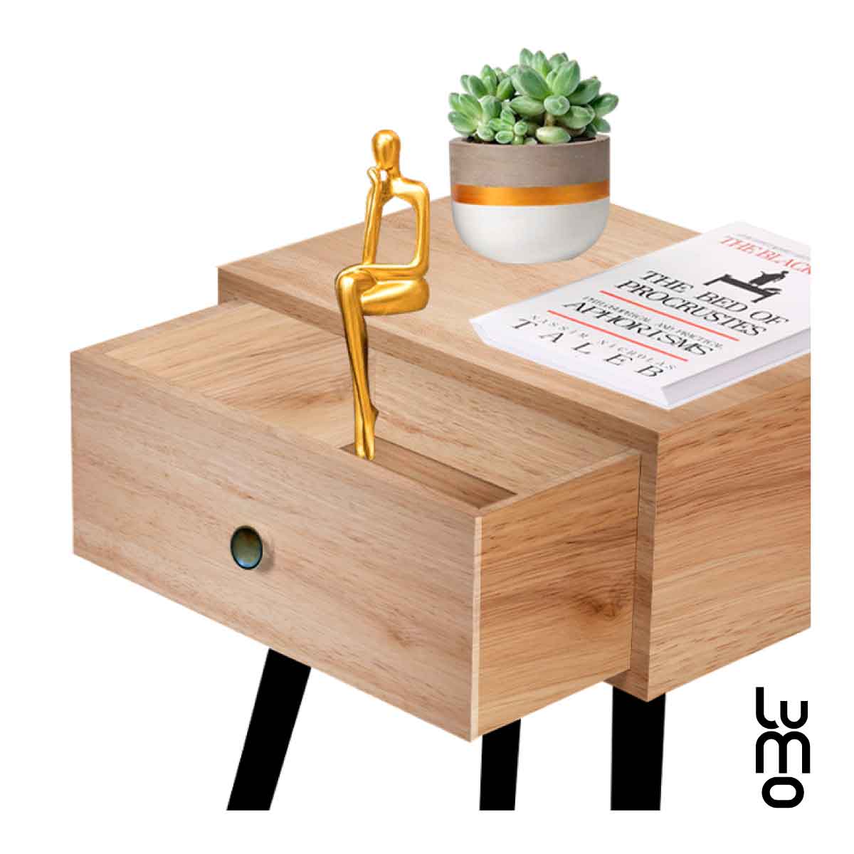 Buro Para Recamara Mesa de Noche Moderno minimalista.