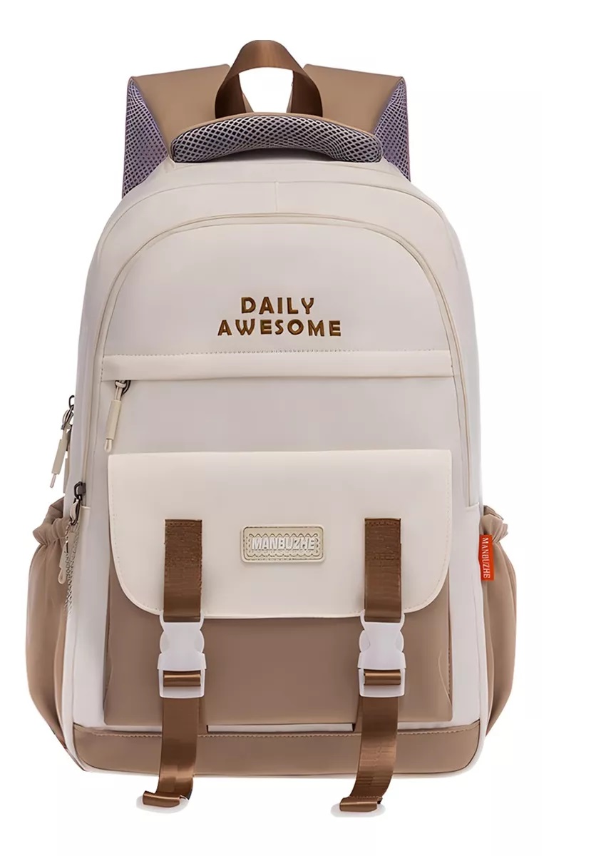 M Mochila Impermeable Mochila Viaje Bolsa Escolar Estilo Juvenil Adolescente Casual De Gran Capacidad Con Multibolsillos Para Laptop 15.6in 30l.