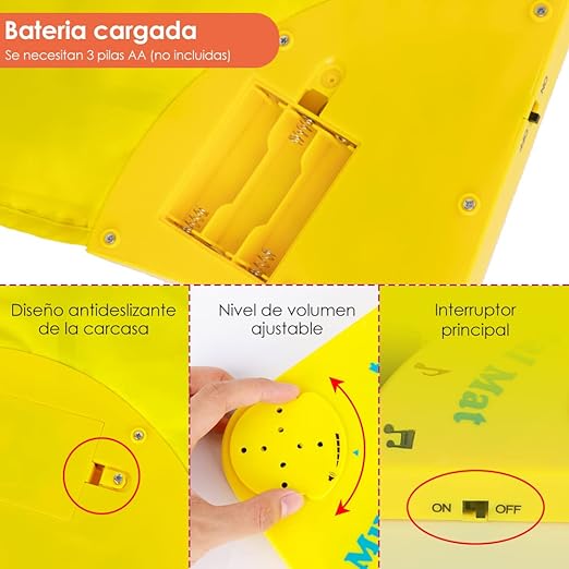 Nasjac Alfombrilla de Musicales de Piano para Niños - Teclados de Piano Juguete Instruments, Plegable Electrónico Táctil Pianos 5 Modos 10 Melodies, Juguetes de Educación Regalos para Niños Niñas.