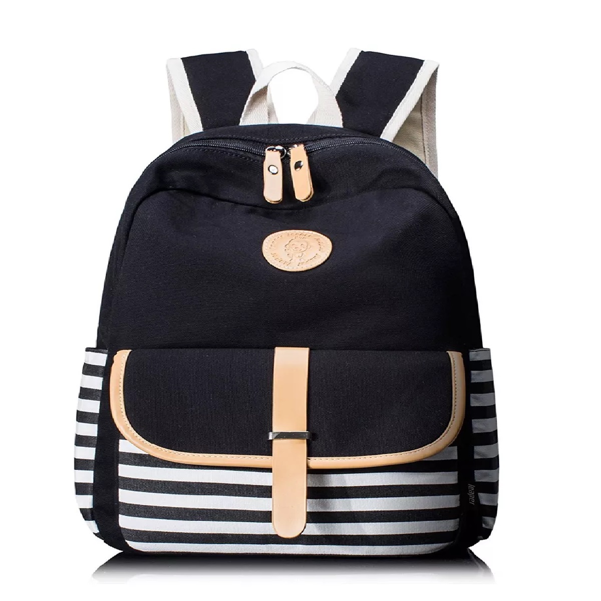 M  Mochila Escolar De Lona Para Niñas Y Adolescentes 3 En 1.