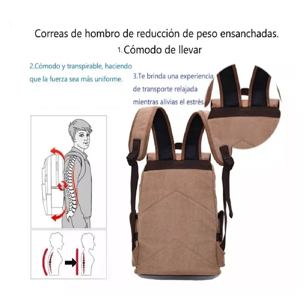 M Mochila urbana Shuang.W QT One Piece color one piece 15L.