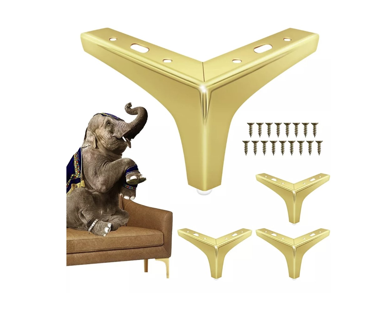4pz Patas Para Muebles Cama Y Sofá Elevadores Apilables 13cm T