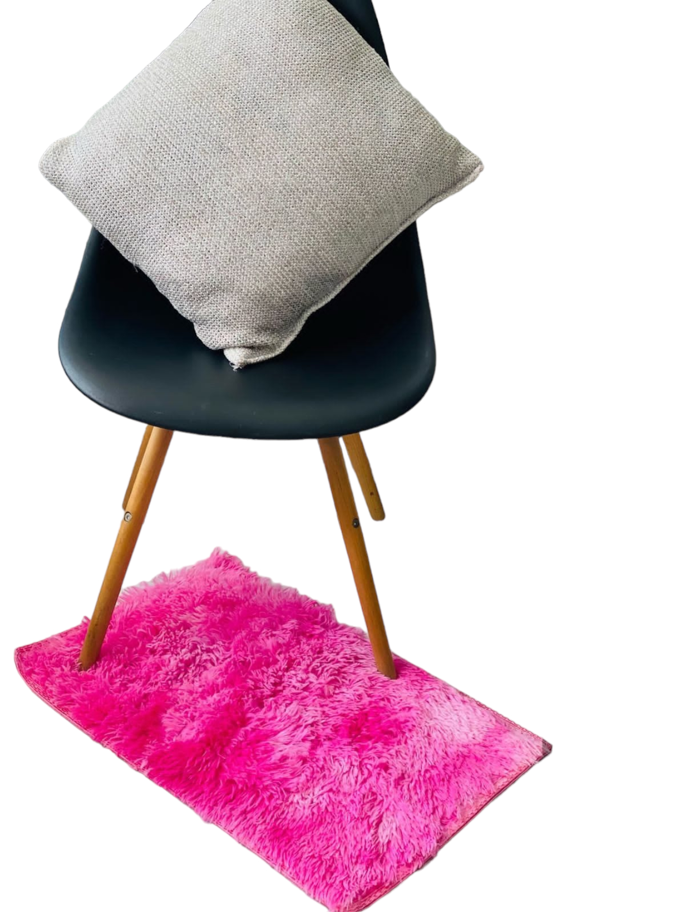 Tapete Chico Pelo Alto 60x 38 Cm Decoración Hogar