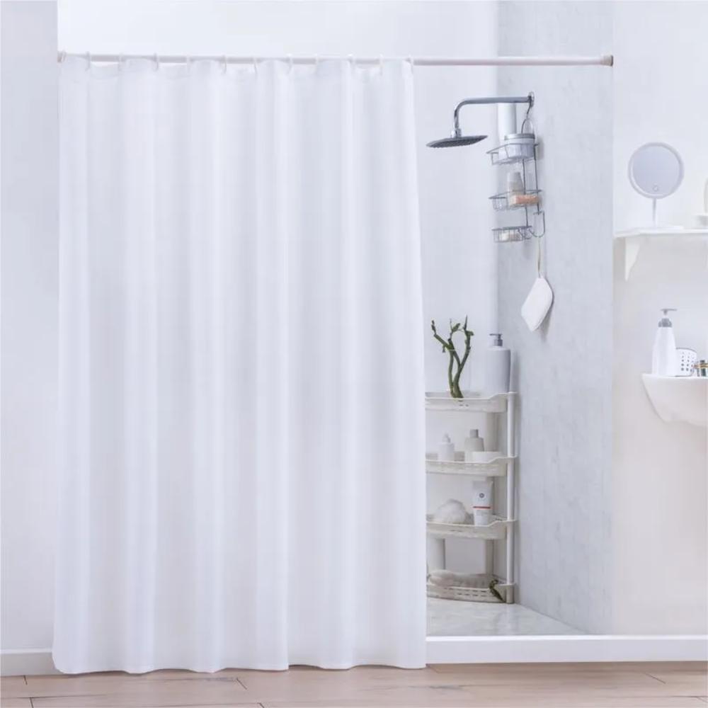 Cortina De Baño Impermeable Estándar Blanco Concord