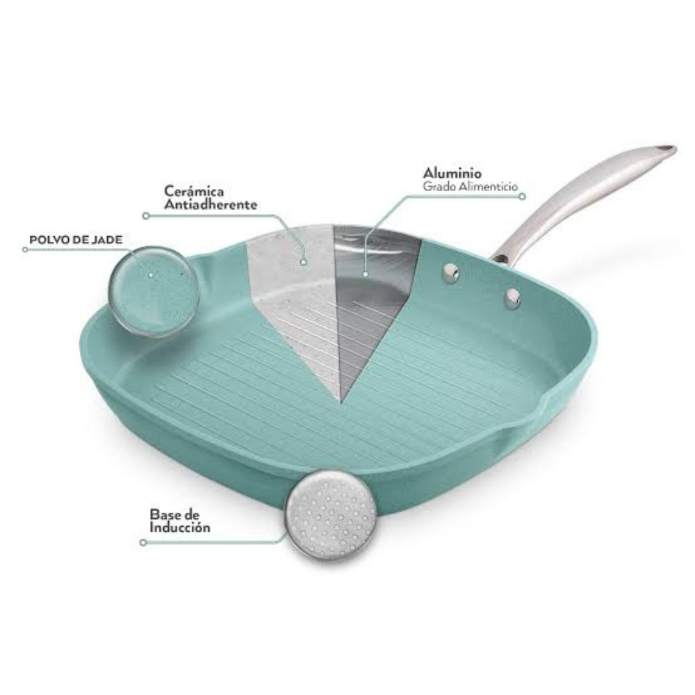 SARTÉN GRILL 28 CM	JADE CHEF
