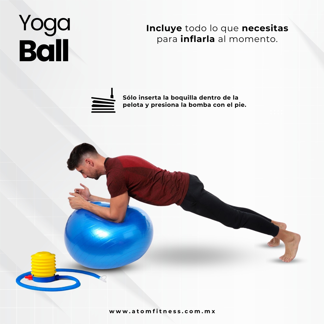 Pelota de Yoga Con Accesorio Para Inflar