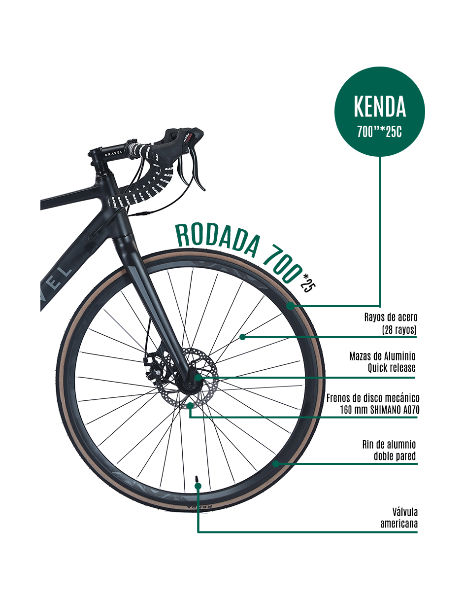 BICICLETA DE RUTA ARMSTRONG R700 56 NEGRO