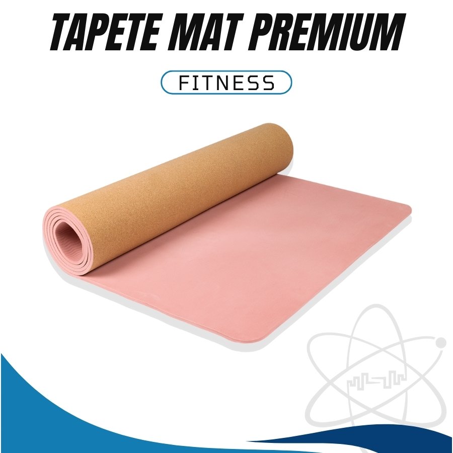Tapete Yoga Mat De Corcho Premium Pilates Antideslizante