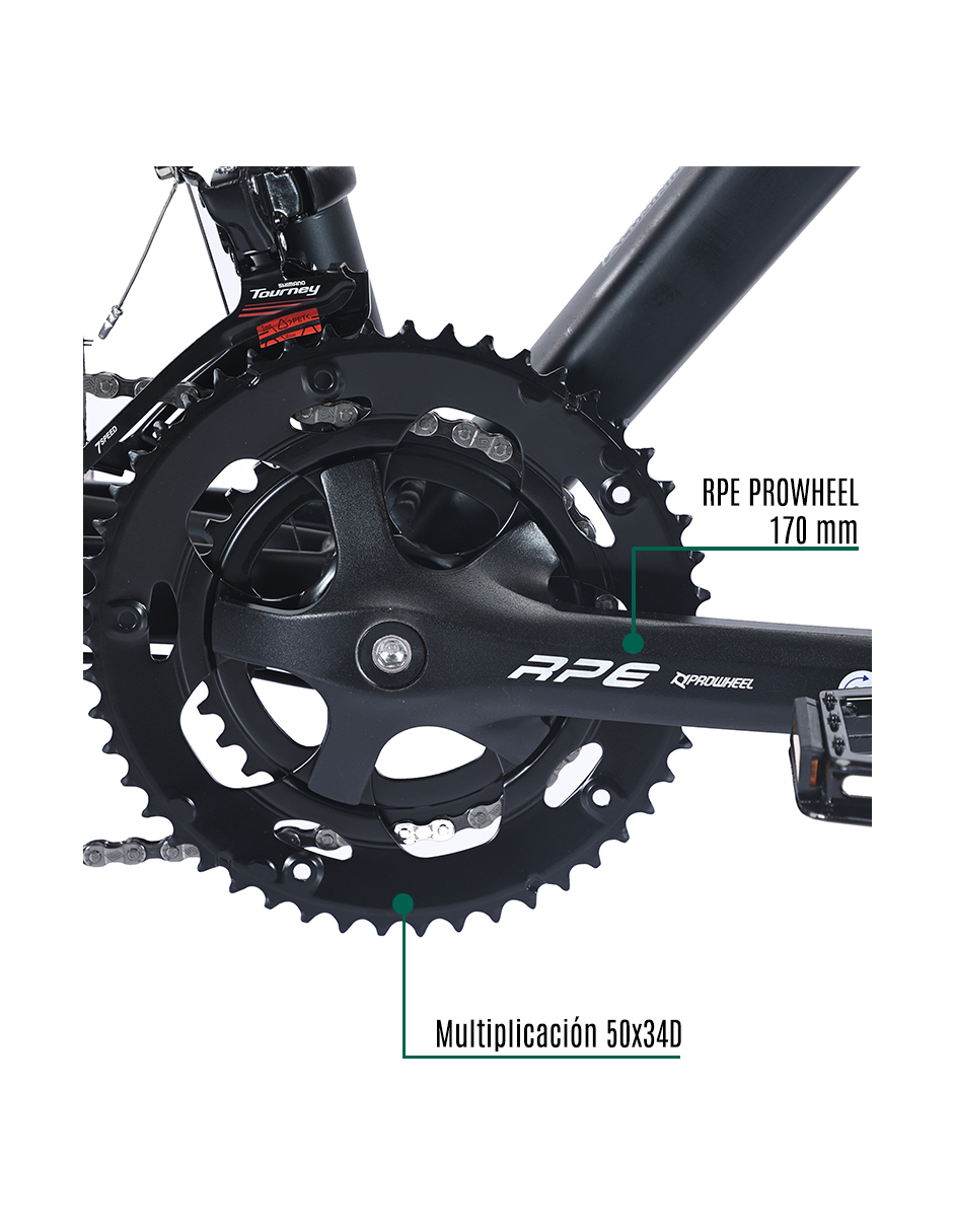 BICICLETA DE RUTA ARMSTRONG R700 56 NEGRO