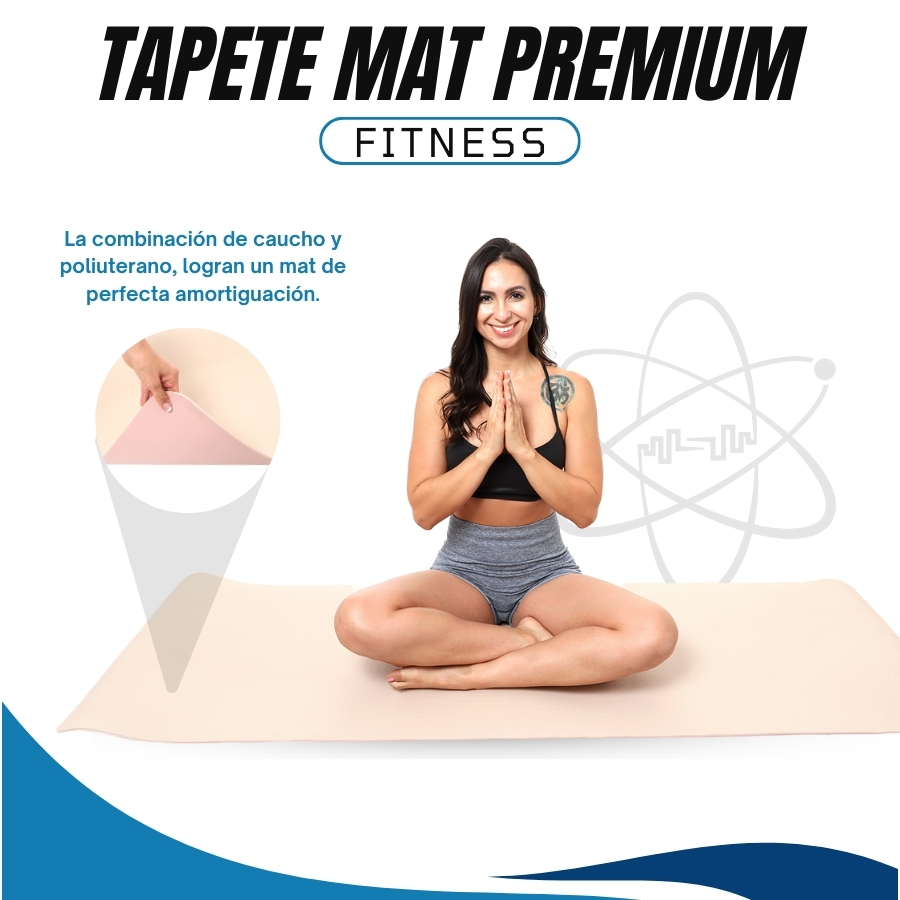 Tapete Yoga Mat De Corcho Premium Pilates Antideslizante