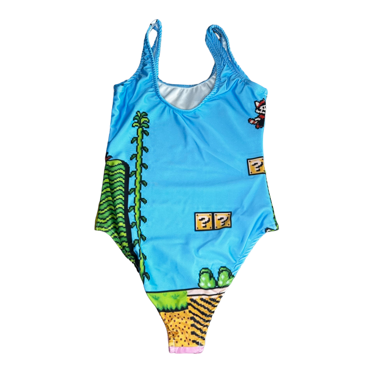 Traje De Baño Completo Princesa Peach Mario Bros Likra