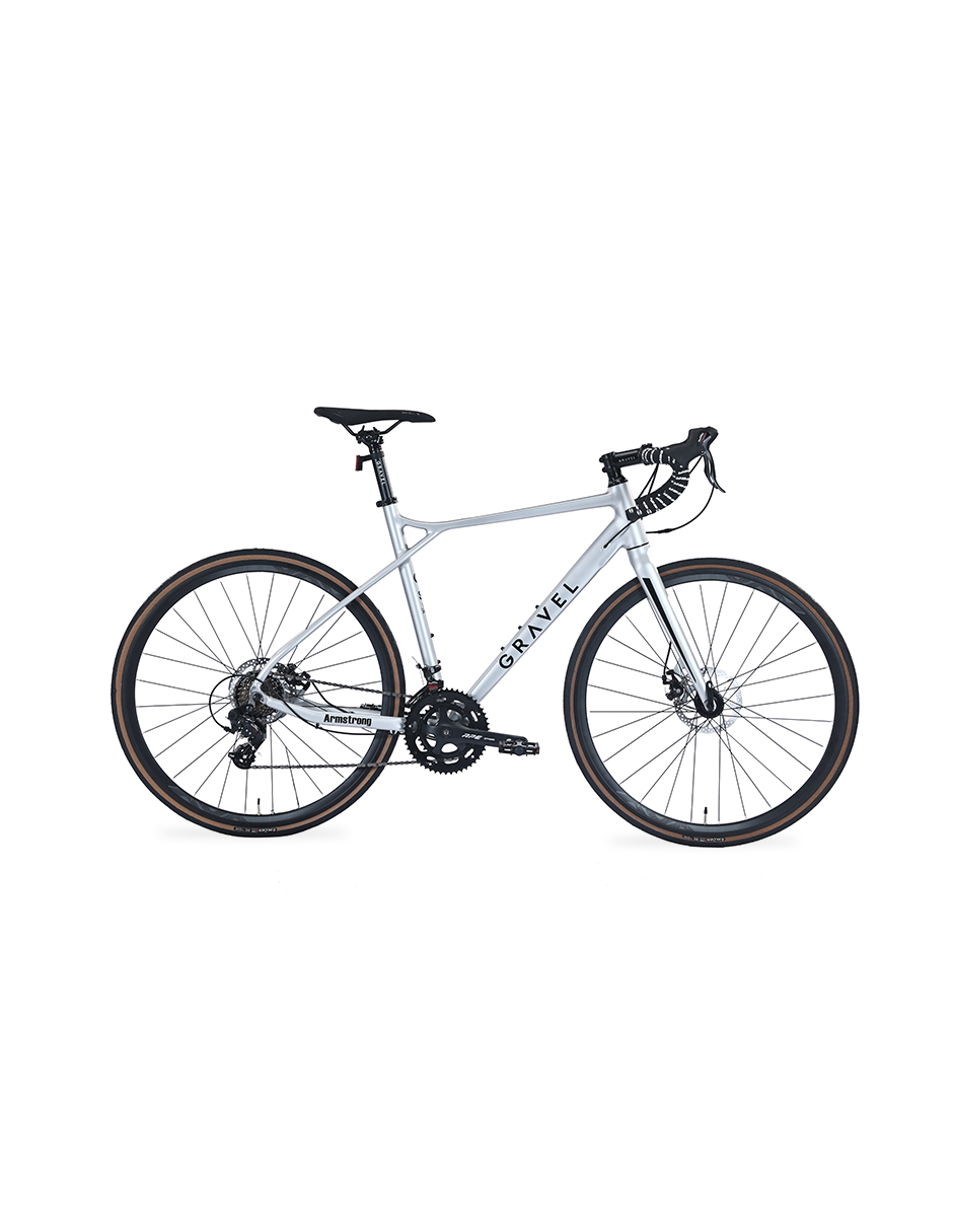 BICICLETA DE RUTA ARMSTRONG R700 54 PLATEADO