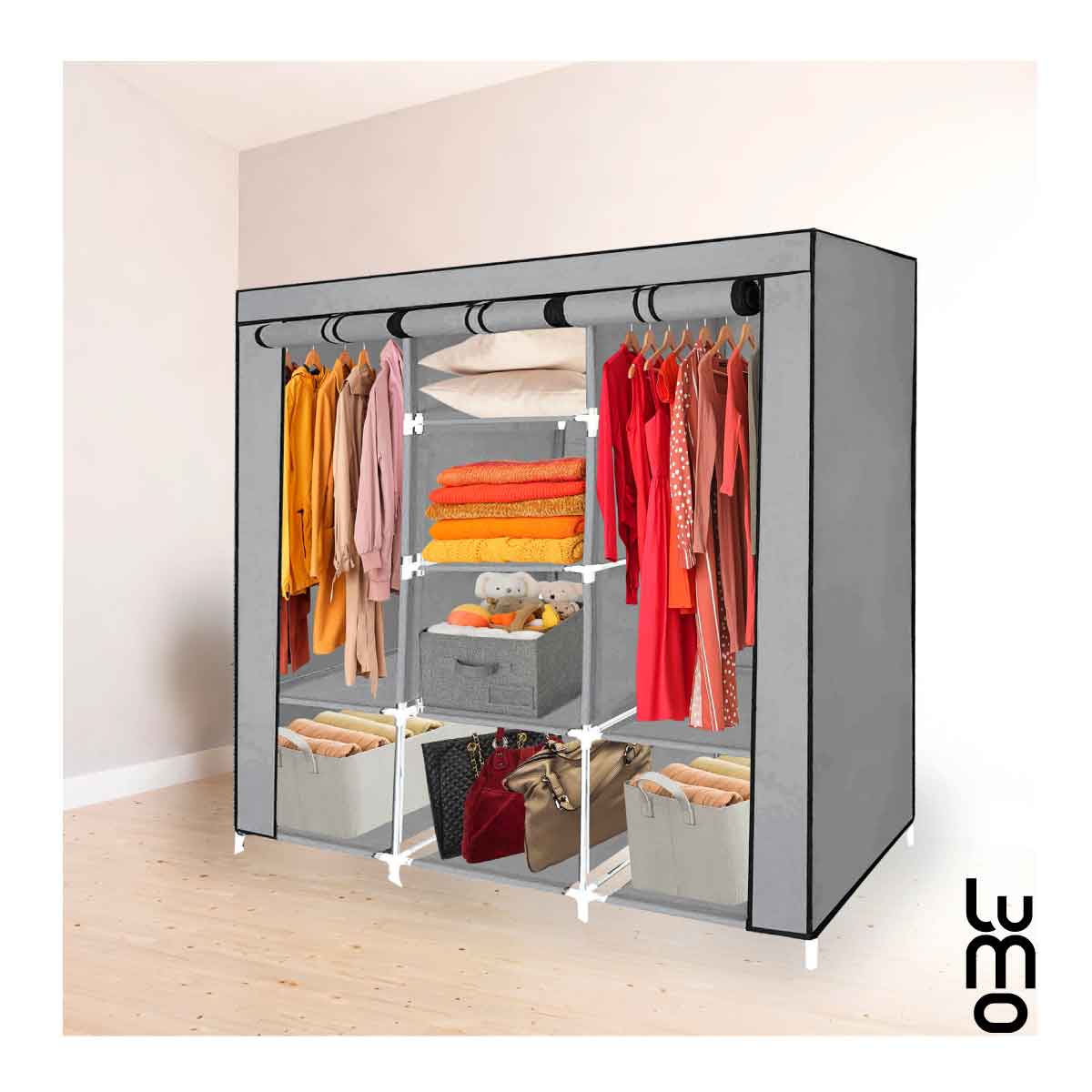 Closet Armable Ropero Guardaropa Organizador Rack Portatil ×  