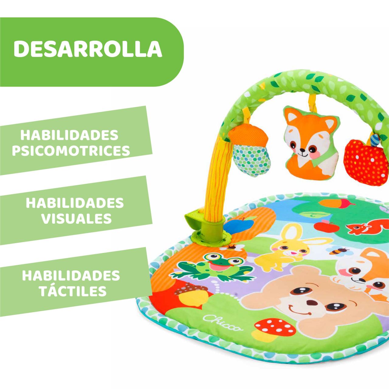 Gimnasio Para Bebe 3 En 1 Chicco Con Arco Para Cuna