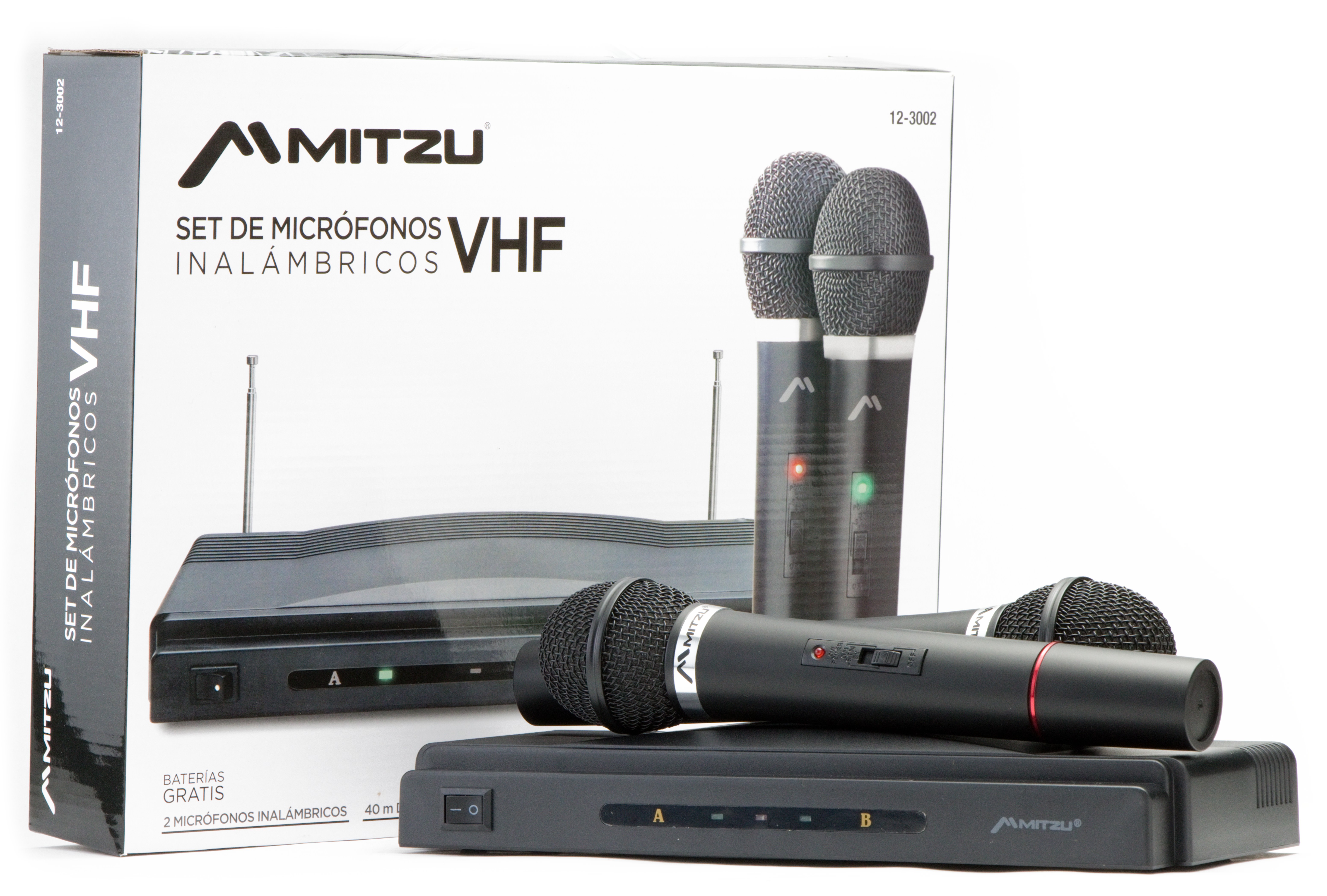 Microfonos Mitzu Digital Karaoke  Alcance 50m 12-3002