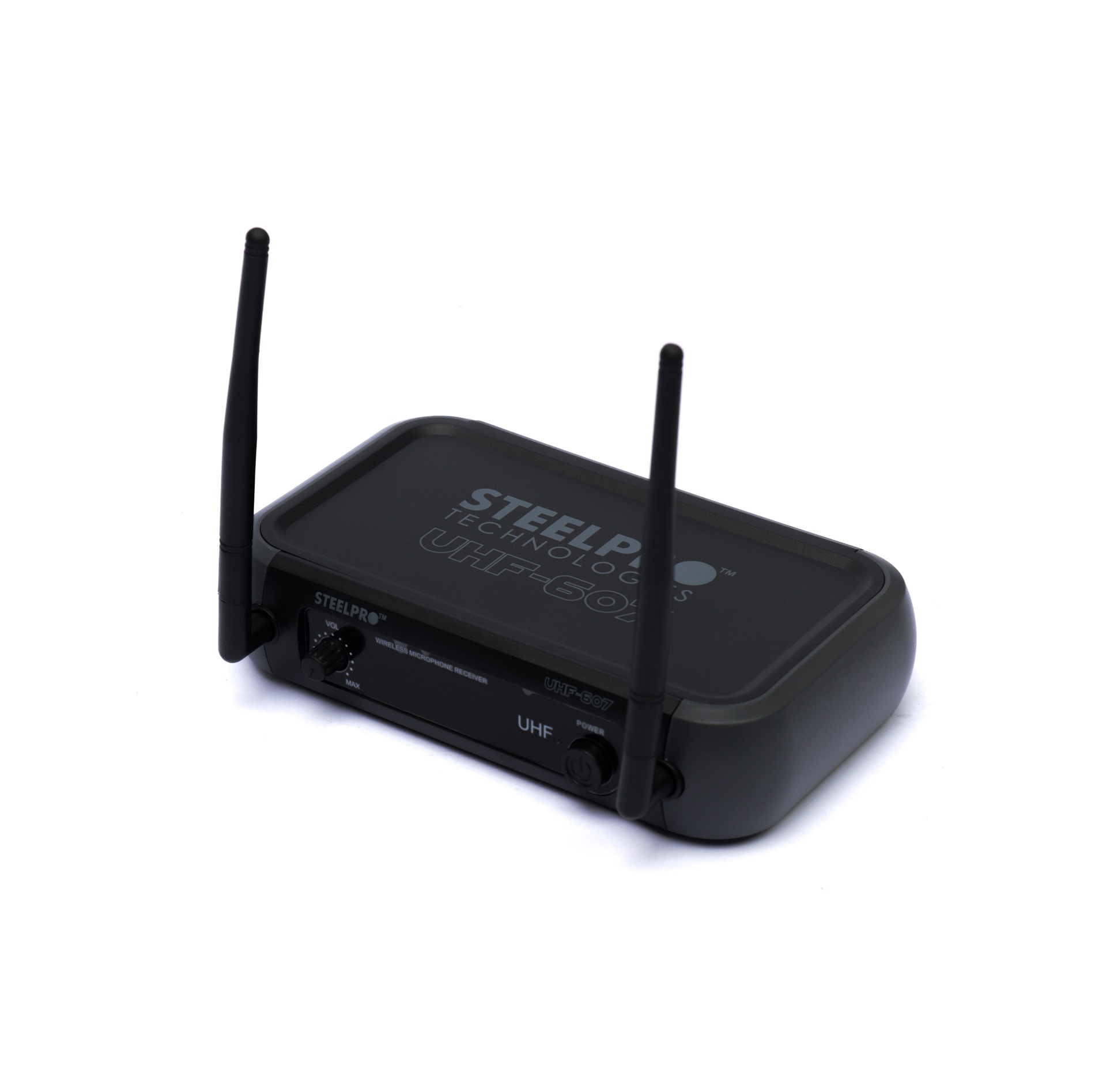Steelpro - Micrófono Profesional - Inalambrico - Uhf-607 Color Negro