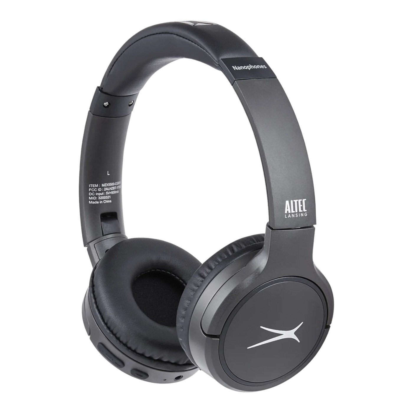 AUDIFONOS ALTEC UNISEX NEGRO ALTEC NANOPHONES MZX5500CGRYSA6