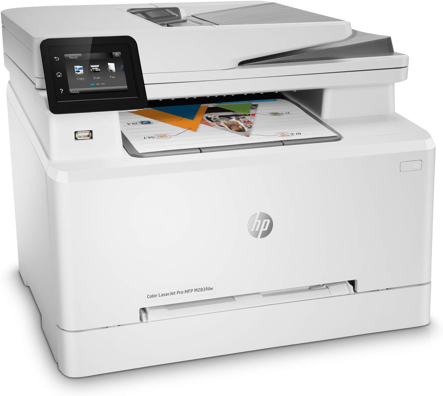 Impresora Multifuncional HP Color LaserJet Pro MFP M283fdw, WiFi, Impresión a doble cara, AAD (7KW75A)