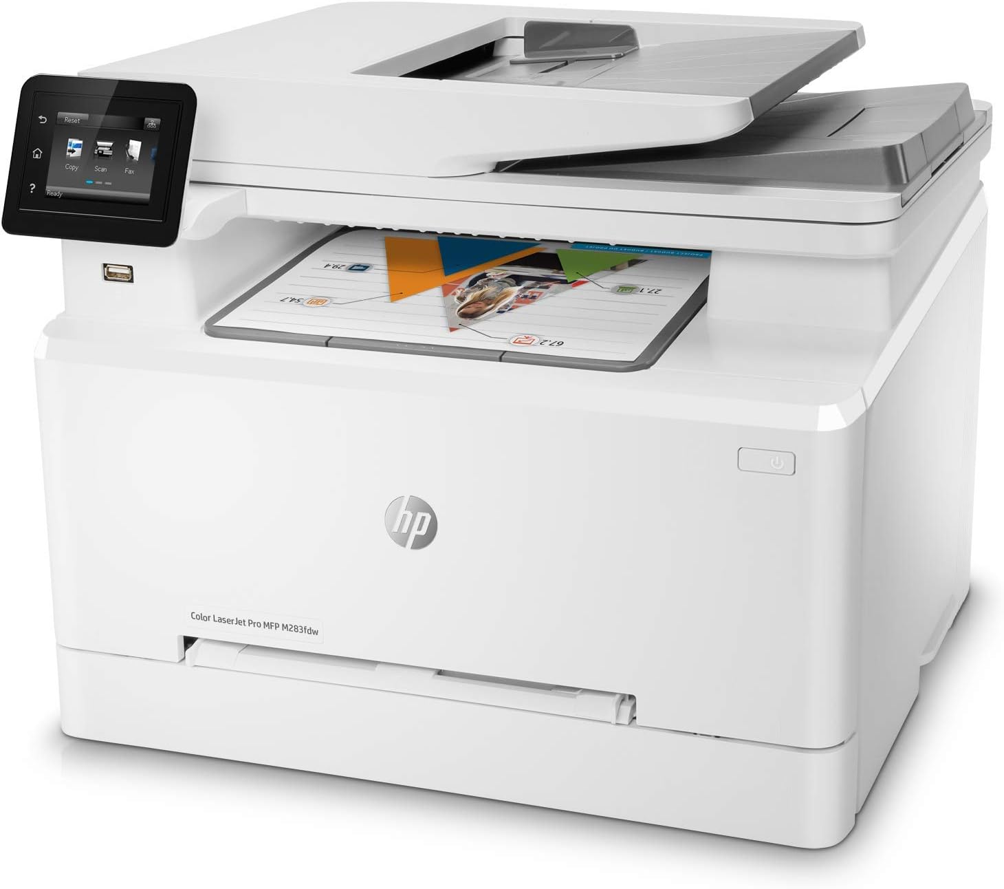 Impresora Multifuncional HP Color LaserJet Pro MFP M283fdw, WiFi, Impresión a doble cara, AAD (7KW75A)