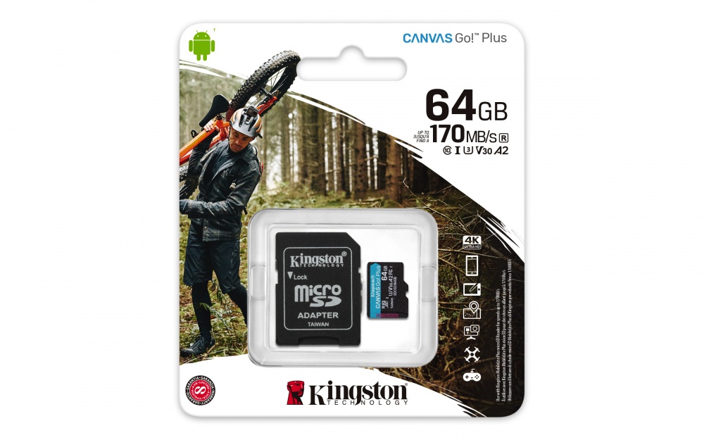 Memoria Flash Kingston Canvas Go! Plus, 64GB