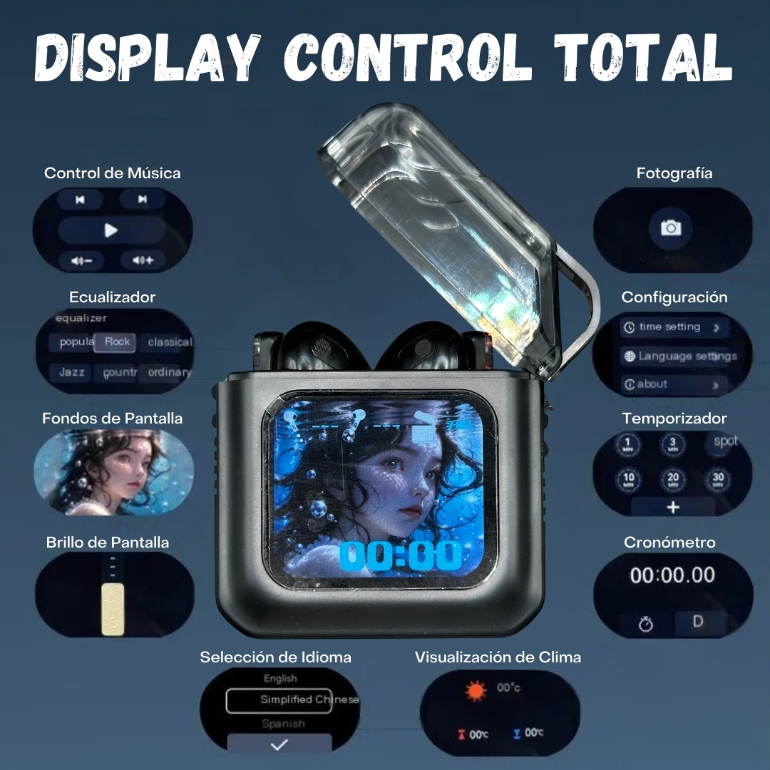 Audífonos Inalámbricos S10 Pro Negro