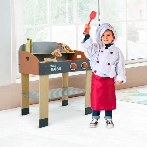 Cocinita De Juguete Parrilla Asador Juego Didáctico Infantil