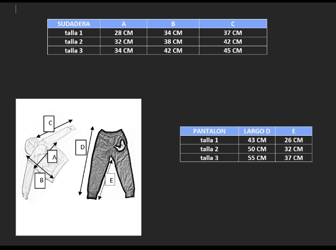 conjunto pants felpa bordado bluey niño niña bebes 